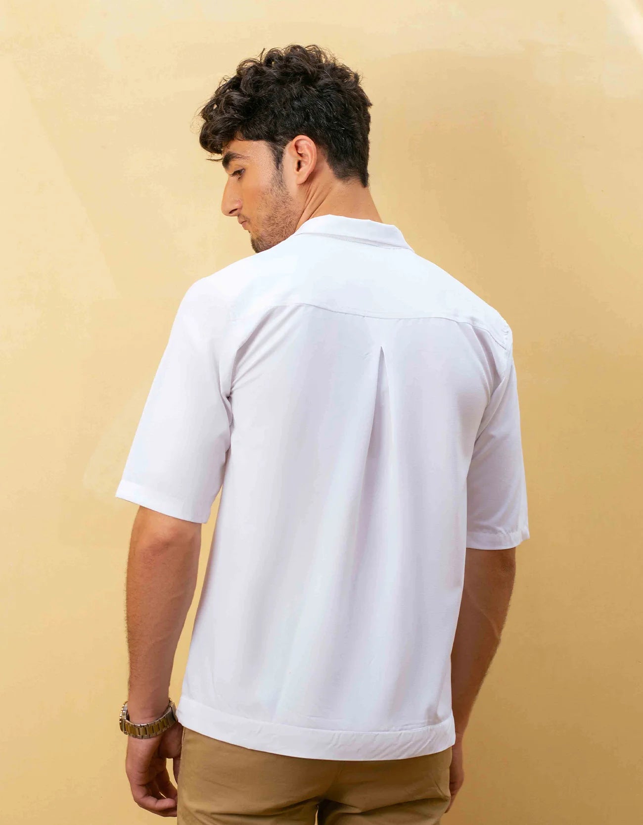 MEN’S BOXY FIT FLAP POCKETS SHIRT
