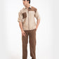 WAFFLE TEXTURED RELAXED PANTS