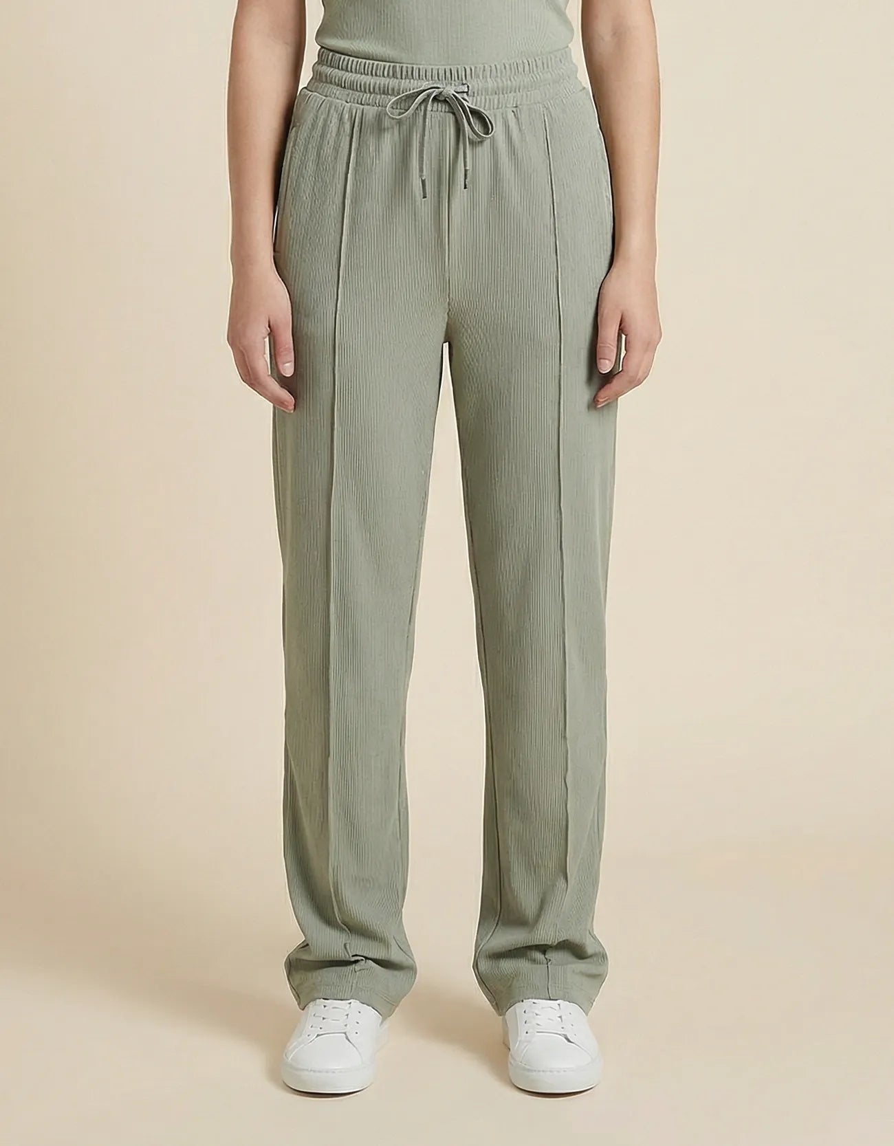 RIBBED WIDE BOTTOM TROUSER