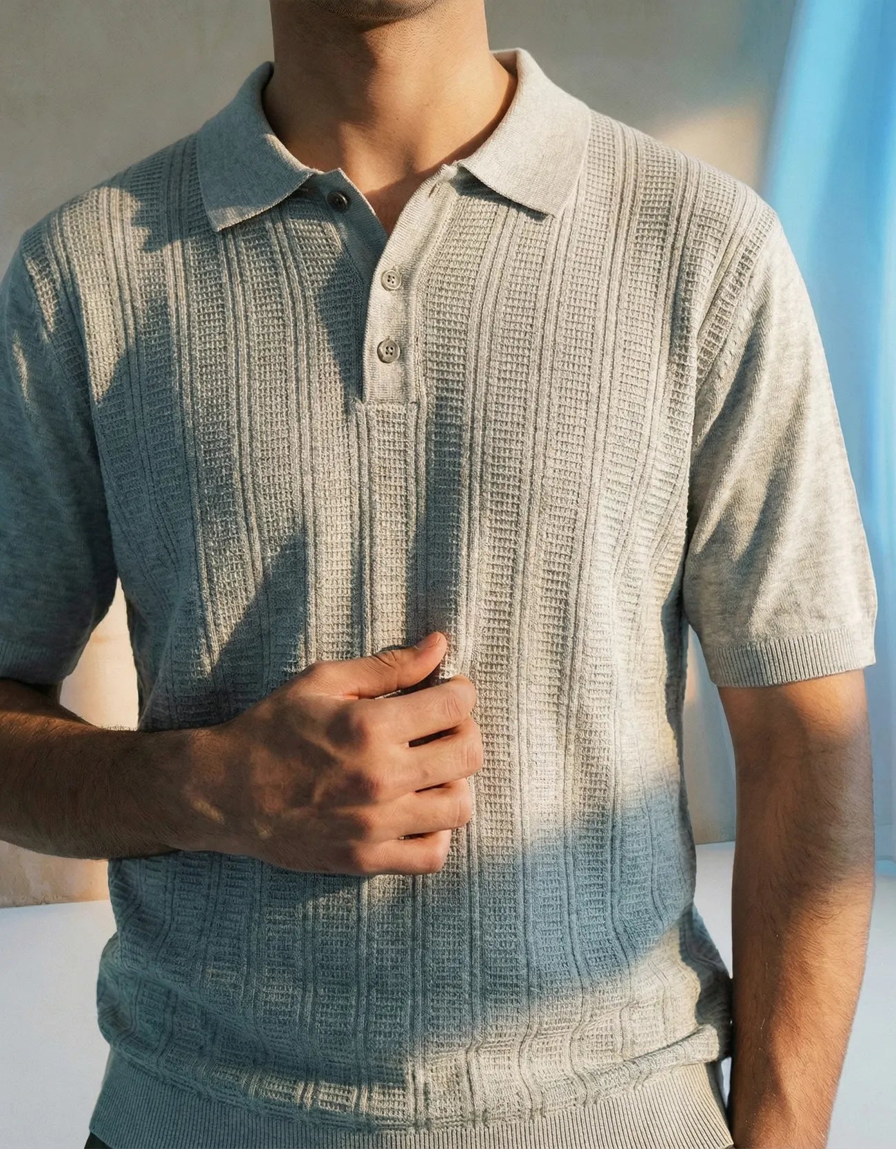 TEXTURED SOFT RIB POLO