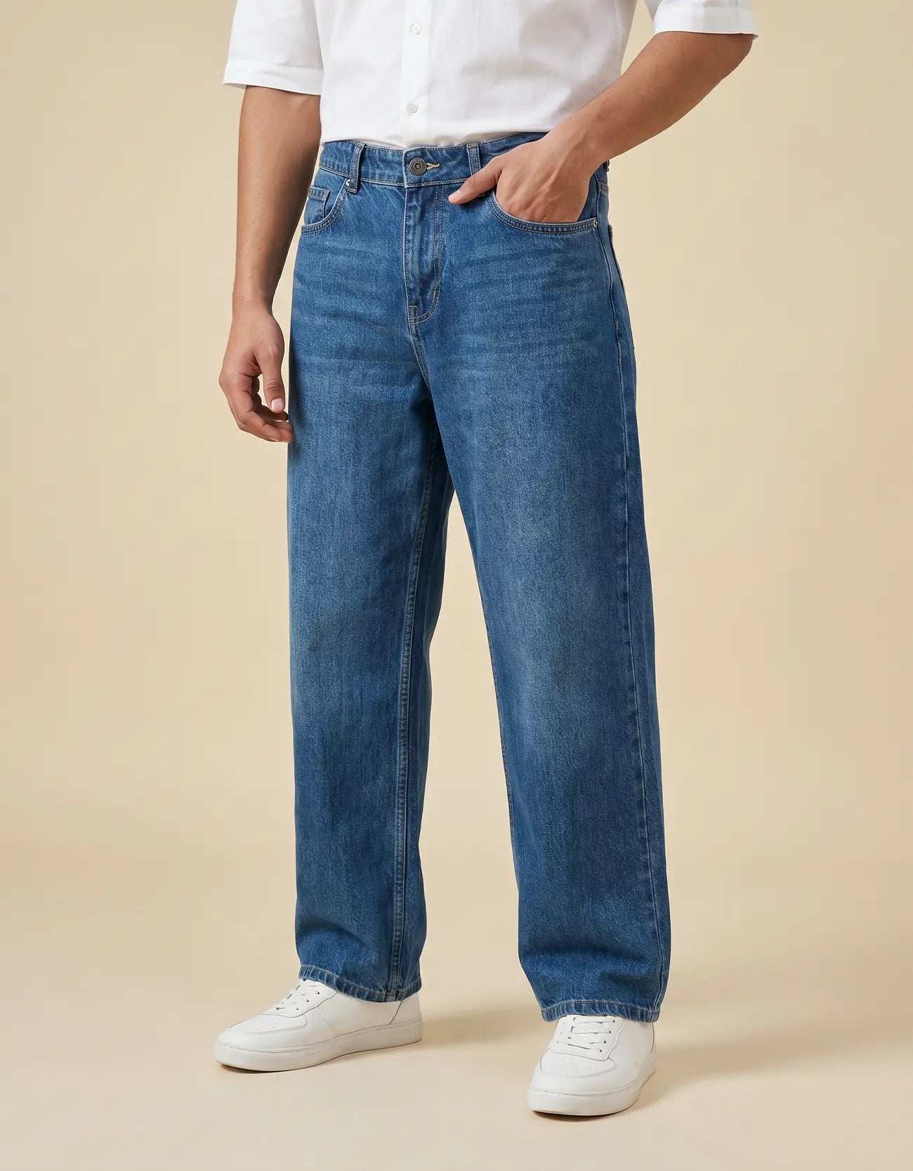 DENIM BAGGY FIT PANT