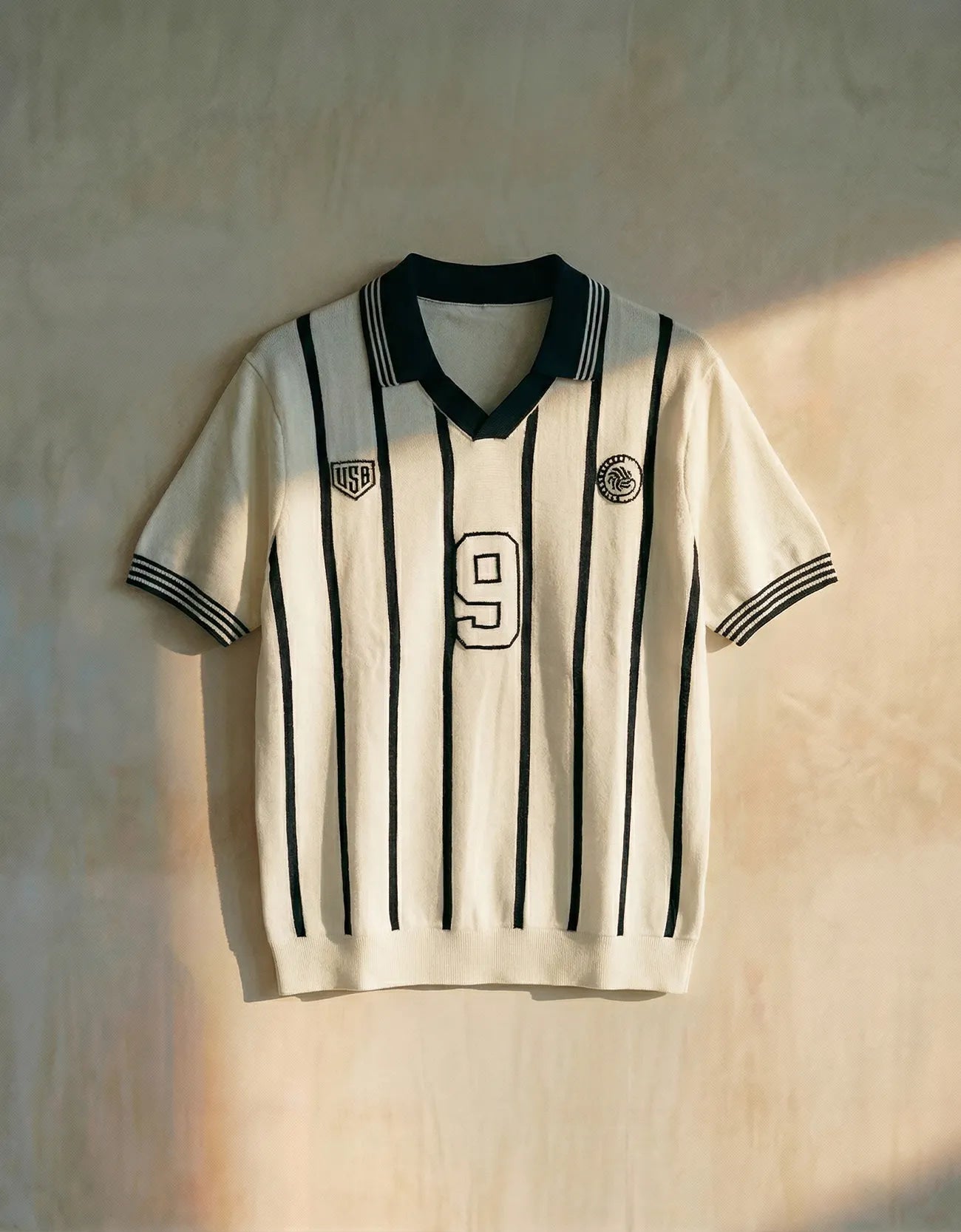 STRIPPED JOHNNY COLLAR POLO