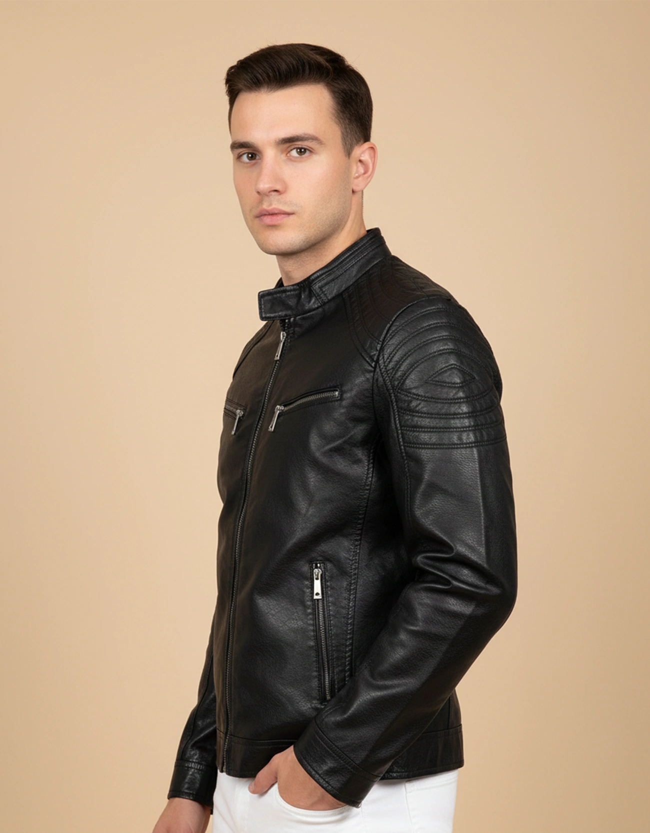 TEXTURED PANEL ZIPPER