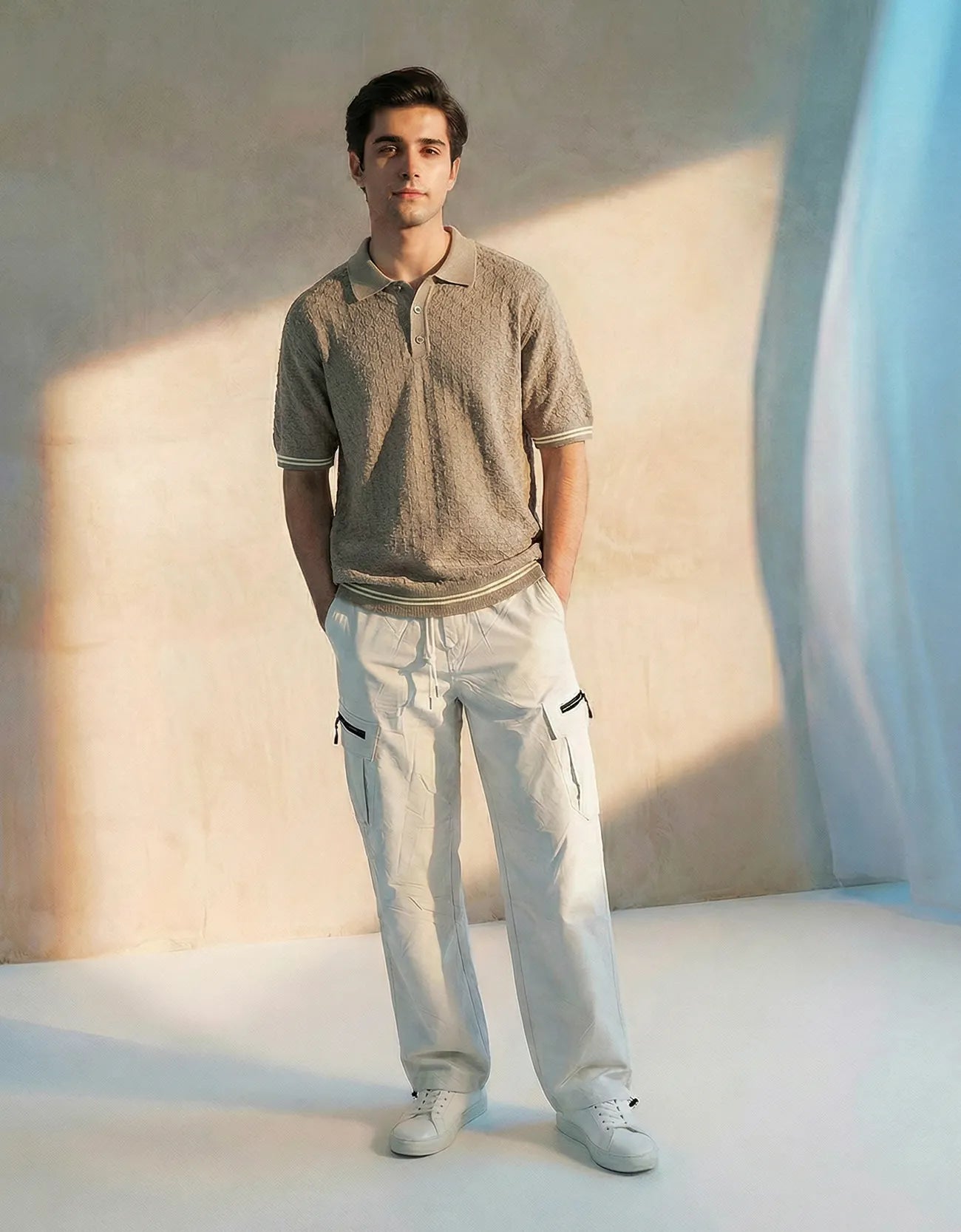 KNITTED SIGNATURE POLO