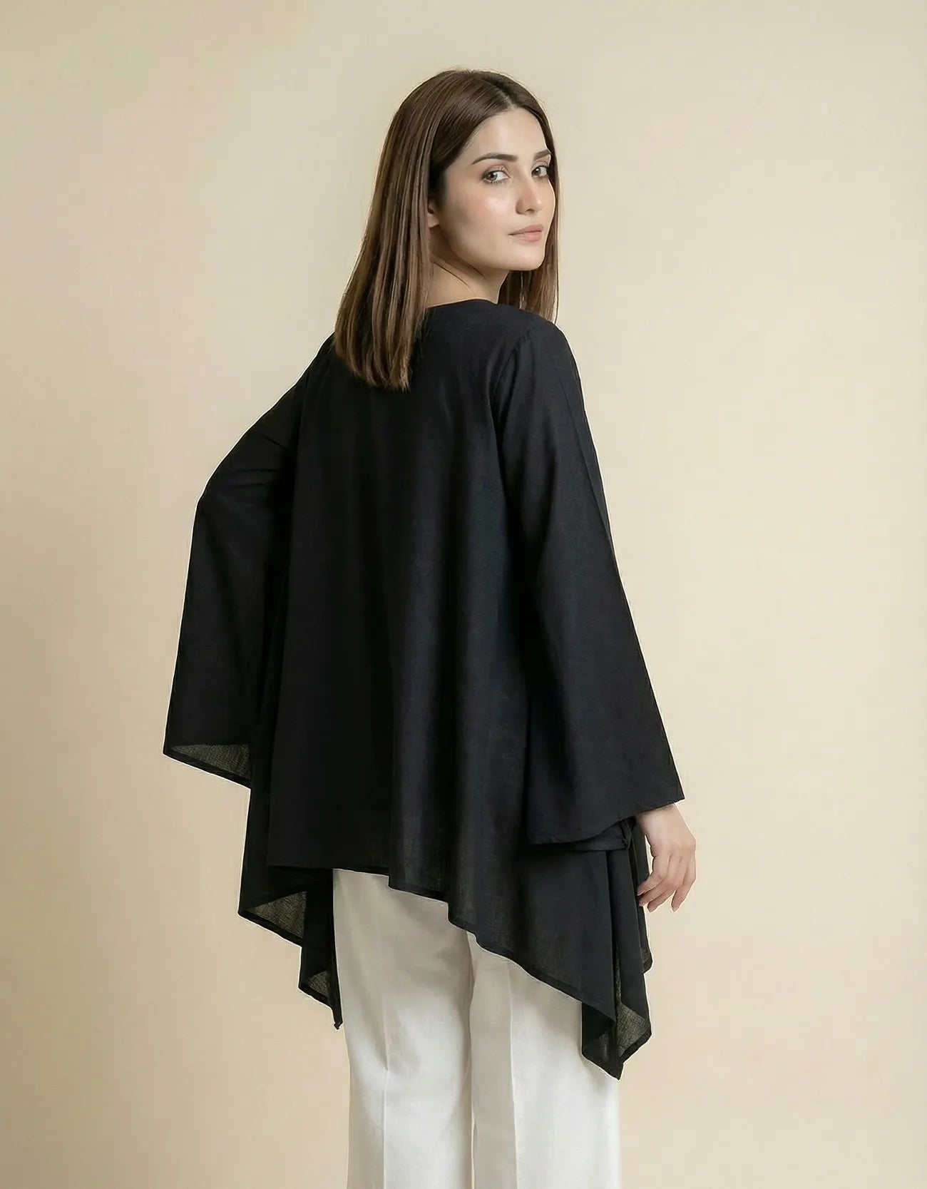 LINEN LOOSE FIT CAPE