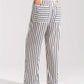 STRIPPED WIDE LEG TROUSERS