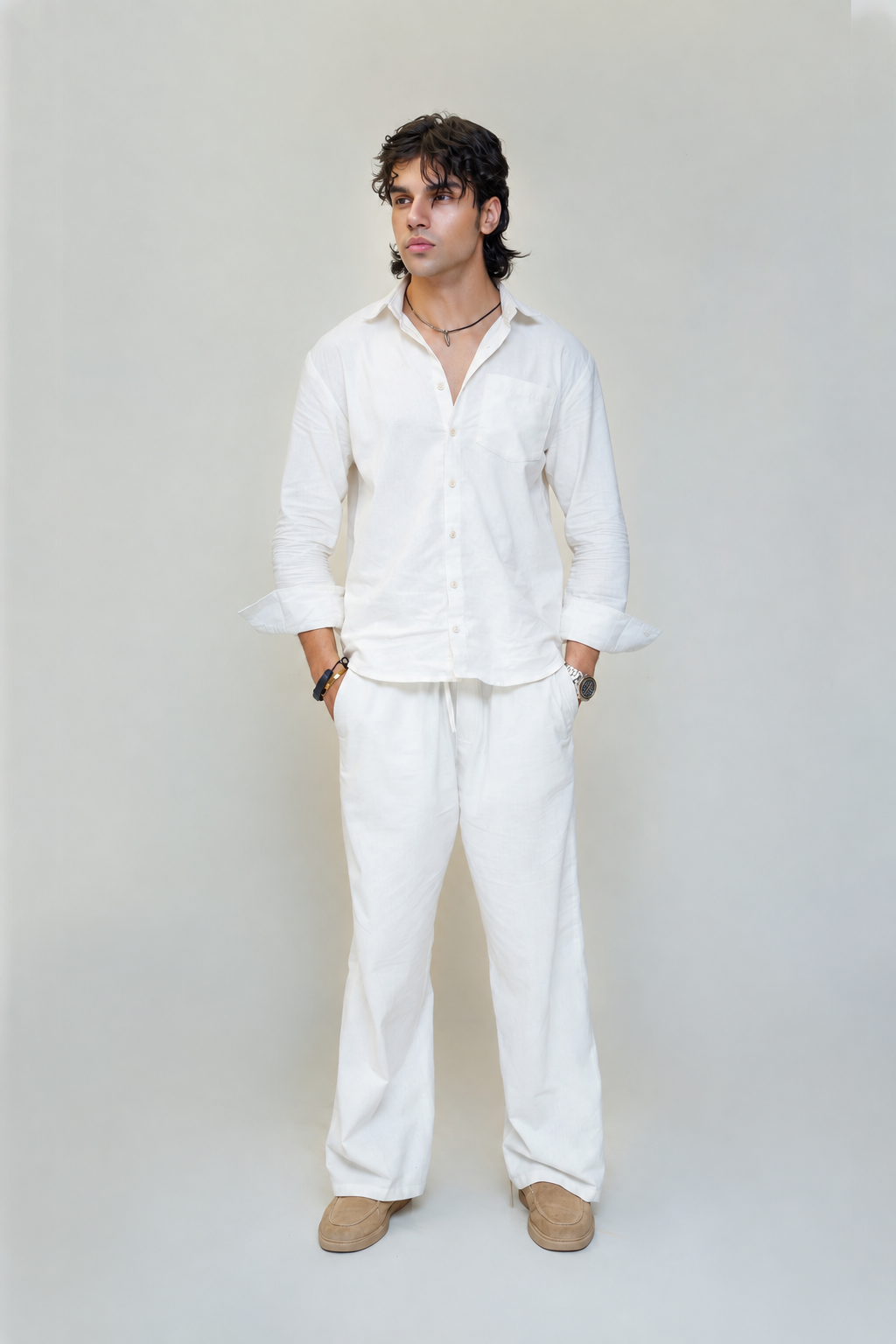MAN BASIC COLLAR SHIRT