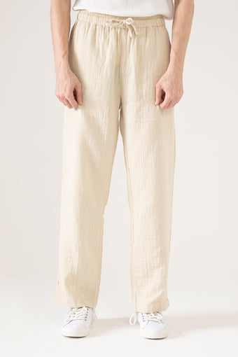 MUSLIN DRAWSTRING TROUSER