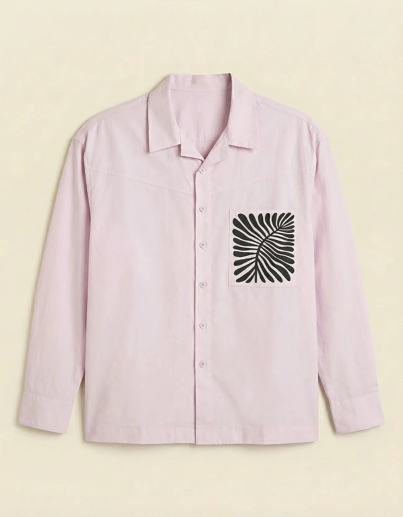 POPLIN PRINTED POCKET SHIRT