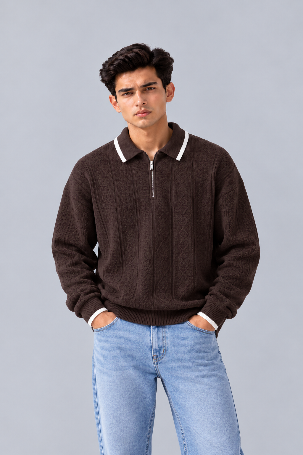 STRUCTURE KNIT POLO