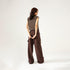 TEXTURED CARGO WIDELEG PANTS