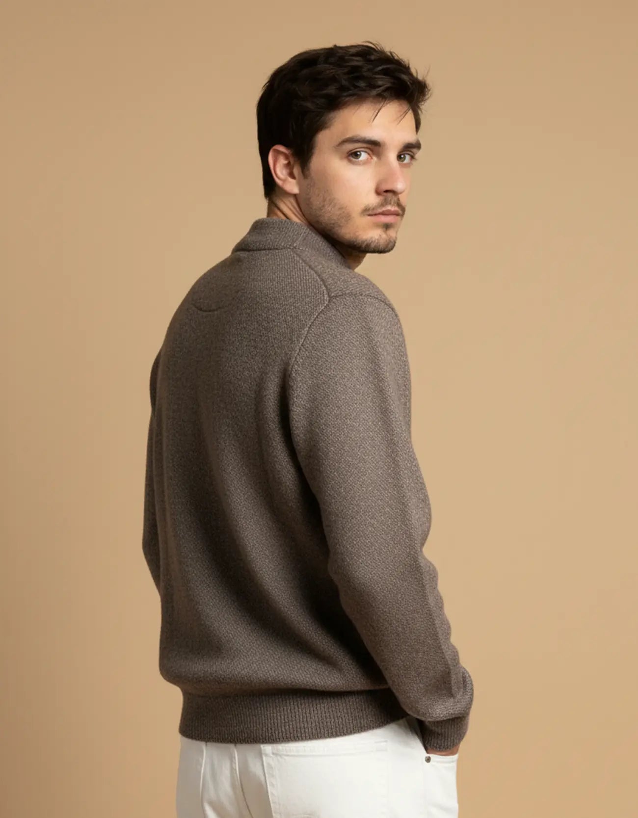 OXFORD TEXTURED SWEATSHIRT