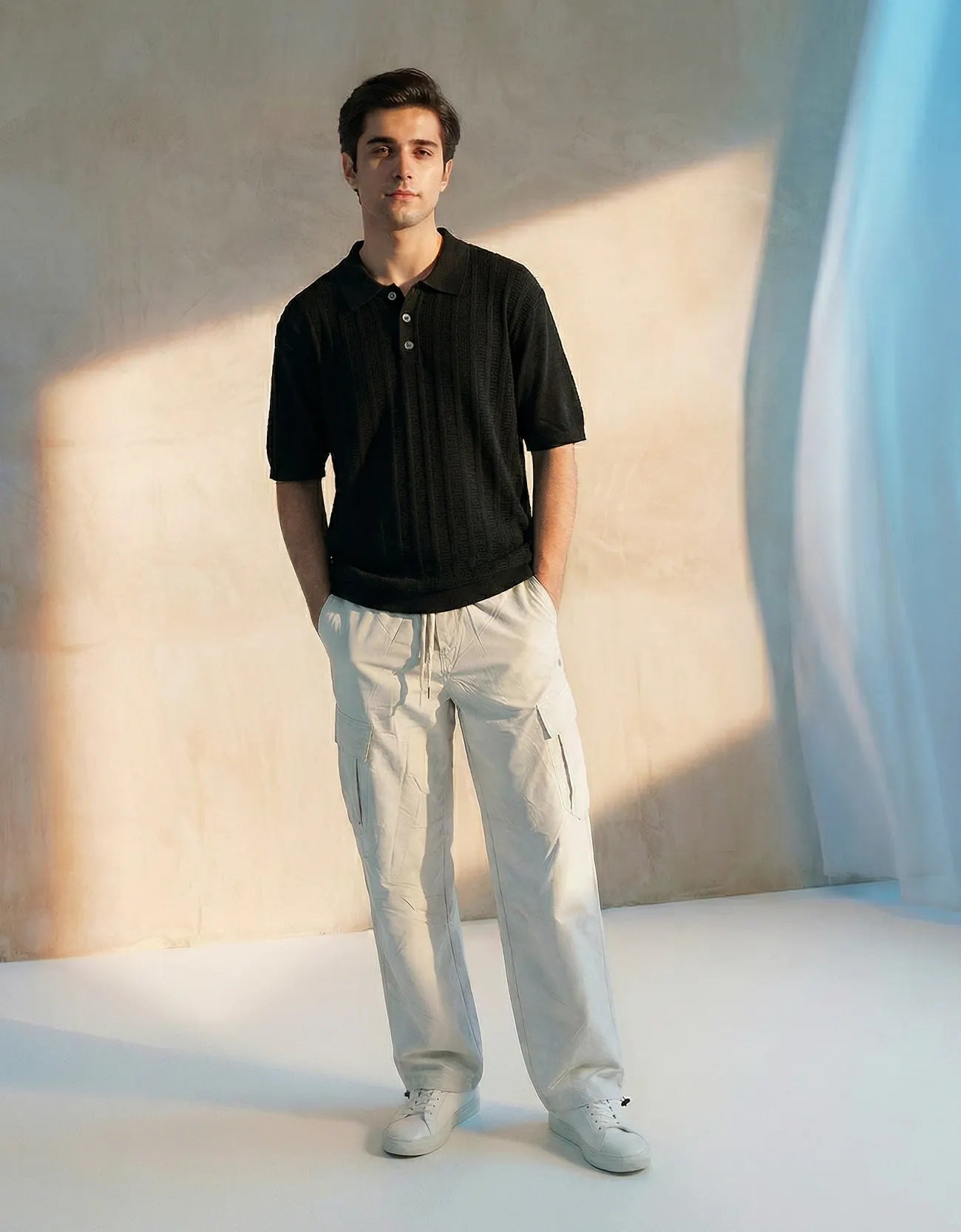 TEXTURED SOFT RIB POLO