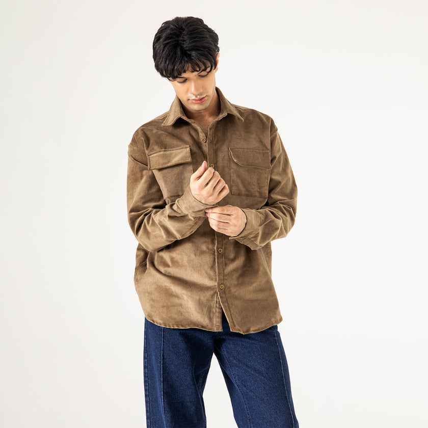 OVERSIZED CORDUROY SHIRT