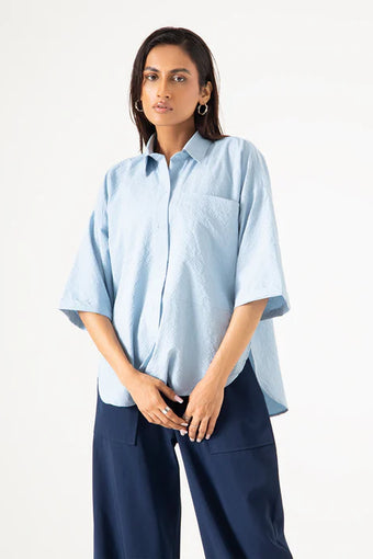 HALF SLEEVES PATCH POCKET SHIRT