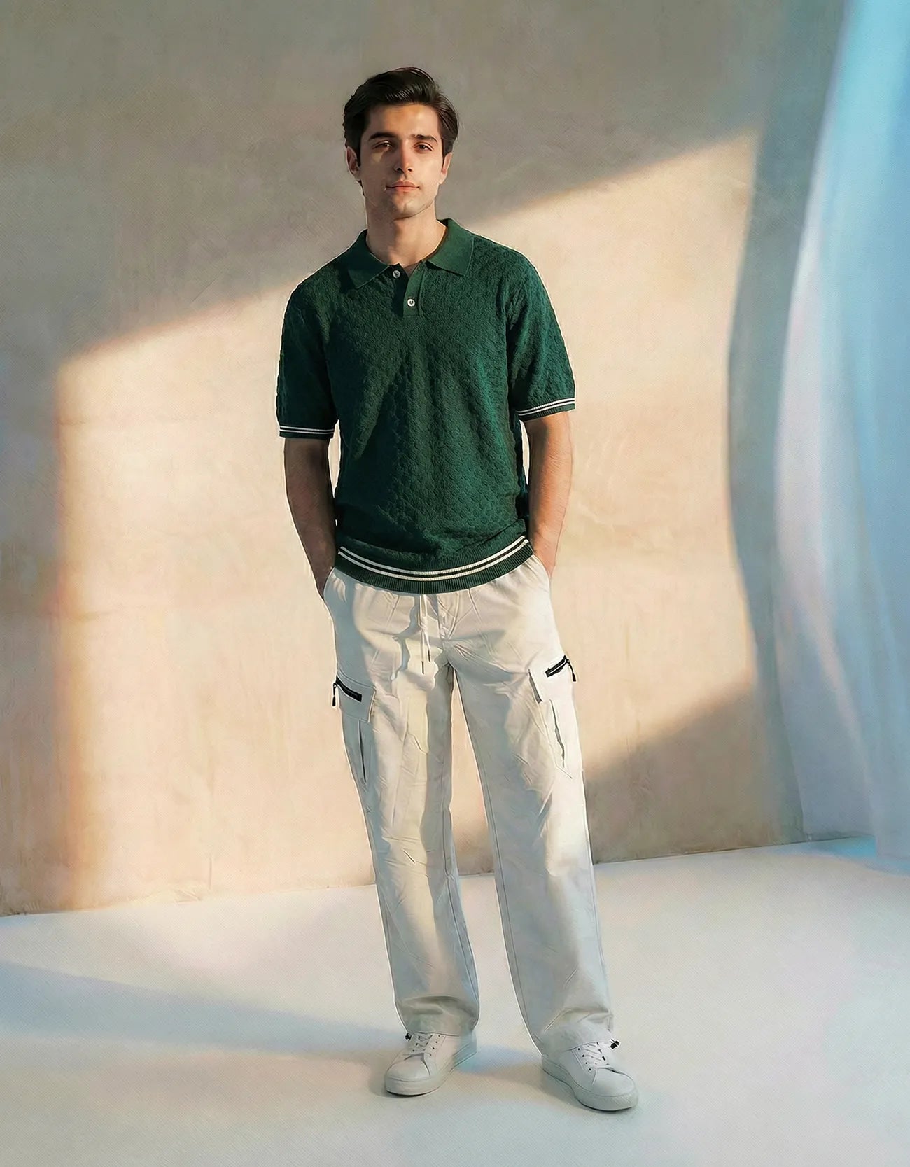 KNITTED SIGNATURE POLO