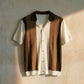 Knitted Textured Camp Collar Shirt