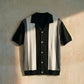 Knitted Textured Camp Collar Shirt