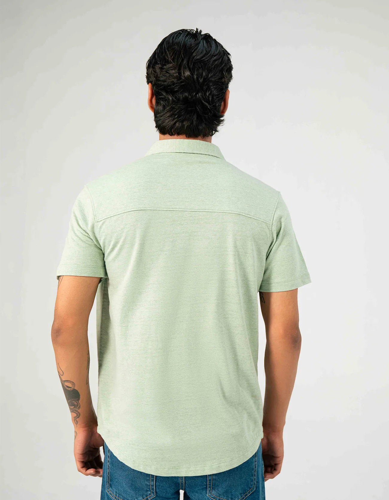 KNITTED BUTTON UP SHIRT