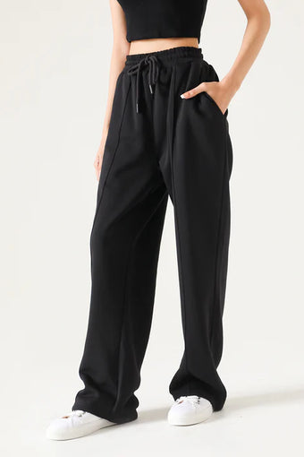 FLEECE WIDELEG TROUSER