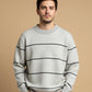 STRIP DETAILED SWEATSHIRT