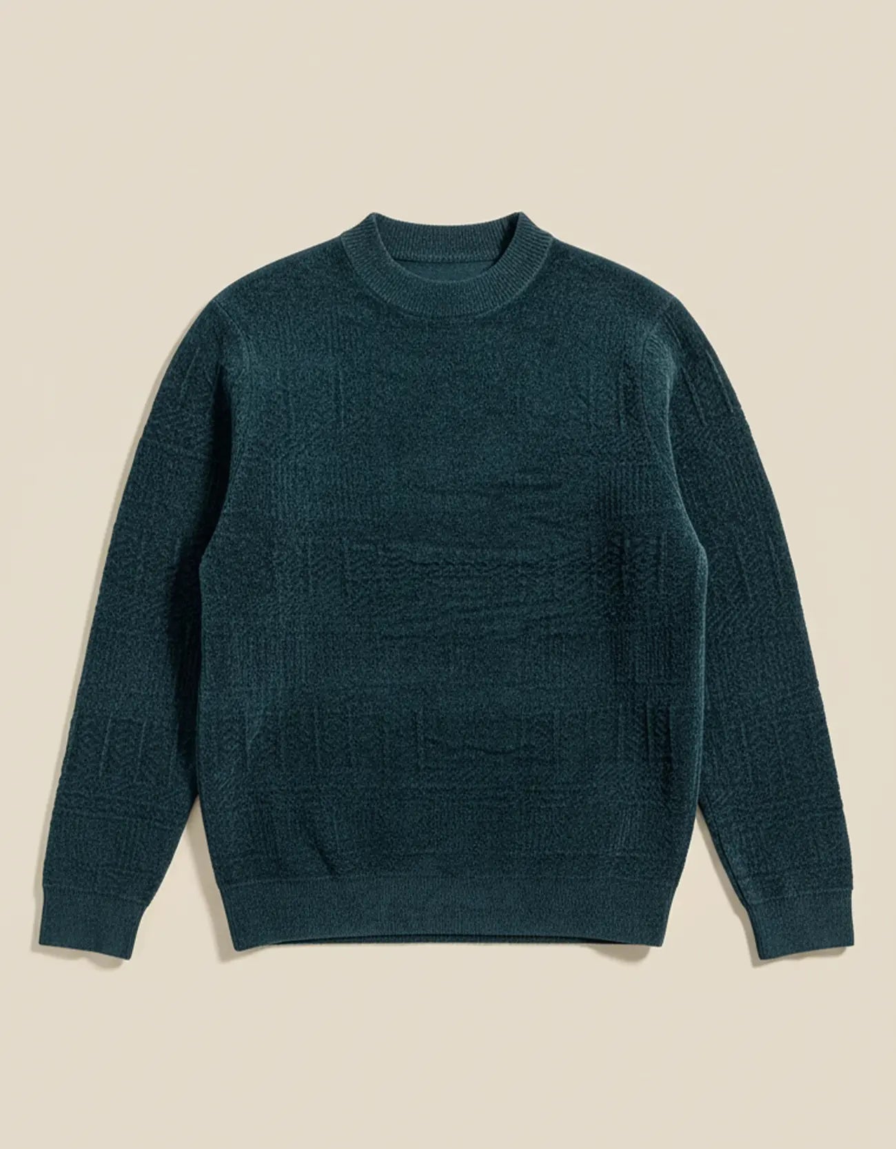 TEXTURED WOOLEN PULLOVER