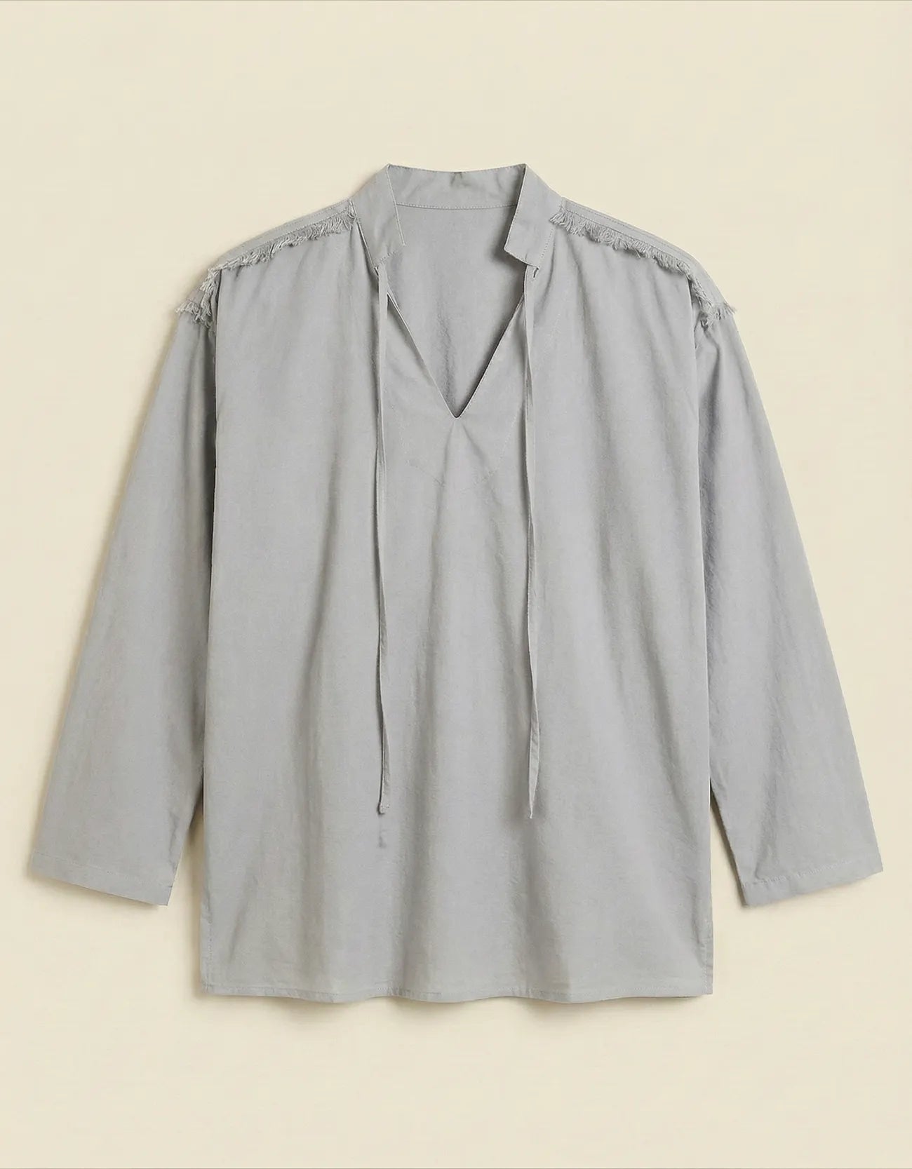 LINEN V-NECK SHIRT