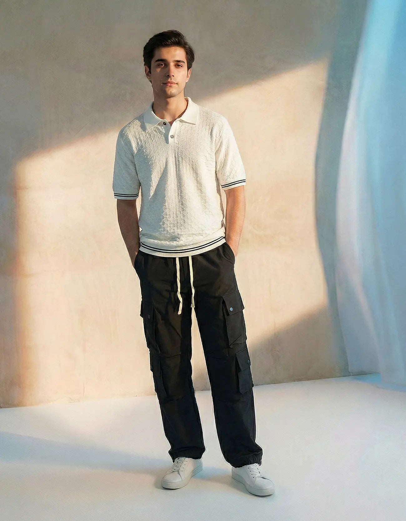 KNITTED SIGNATURE POLO