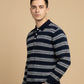 TEXTURED POLO SWEATER