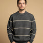 STRIP DETAILED SWEATSHIRT