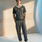 STRIPPED JOHNNY COLLAR POLO