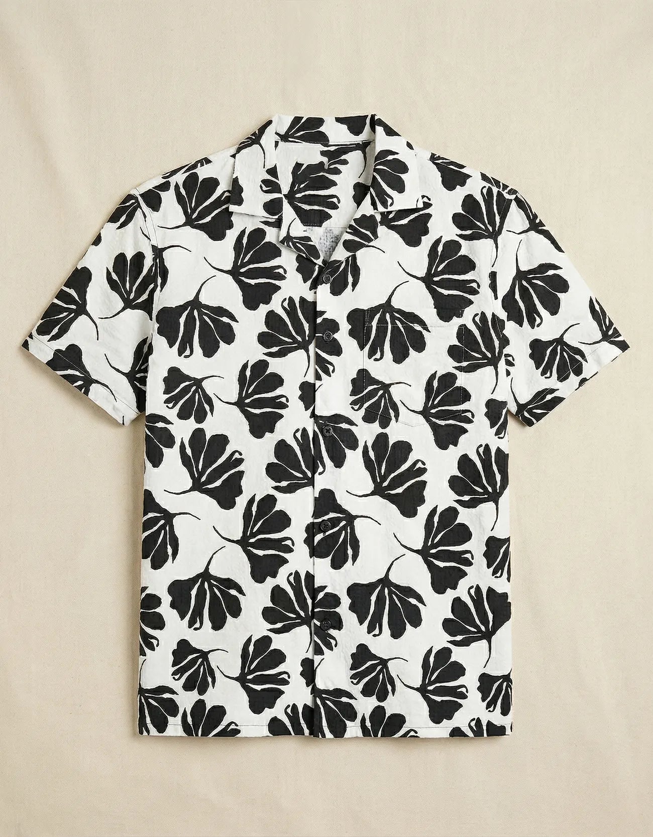 SAFARI FLOWERAL BUTTON DOWN SHIRT