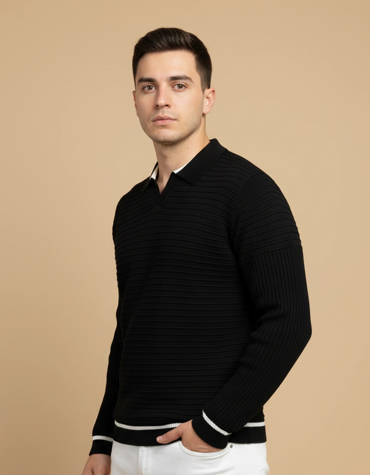 JHONY COLLAR SWEATER POLO