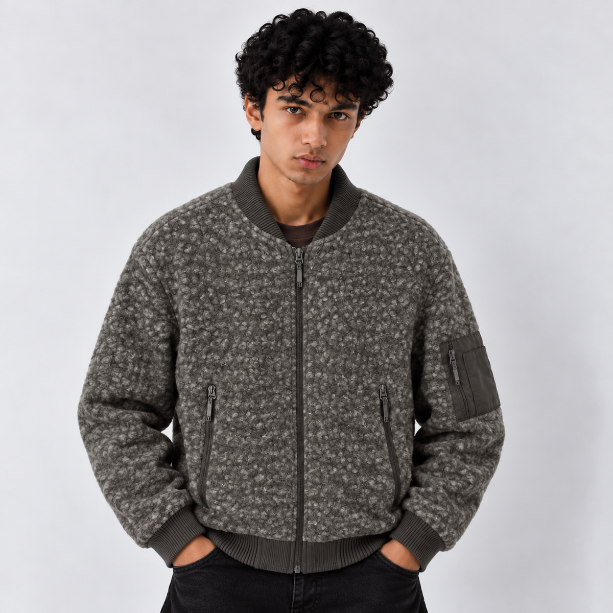 CAMDEN BOMBER JACKET - Olive