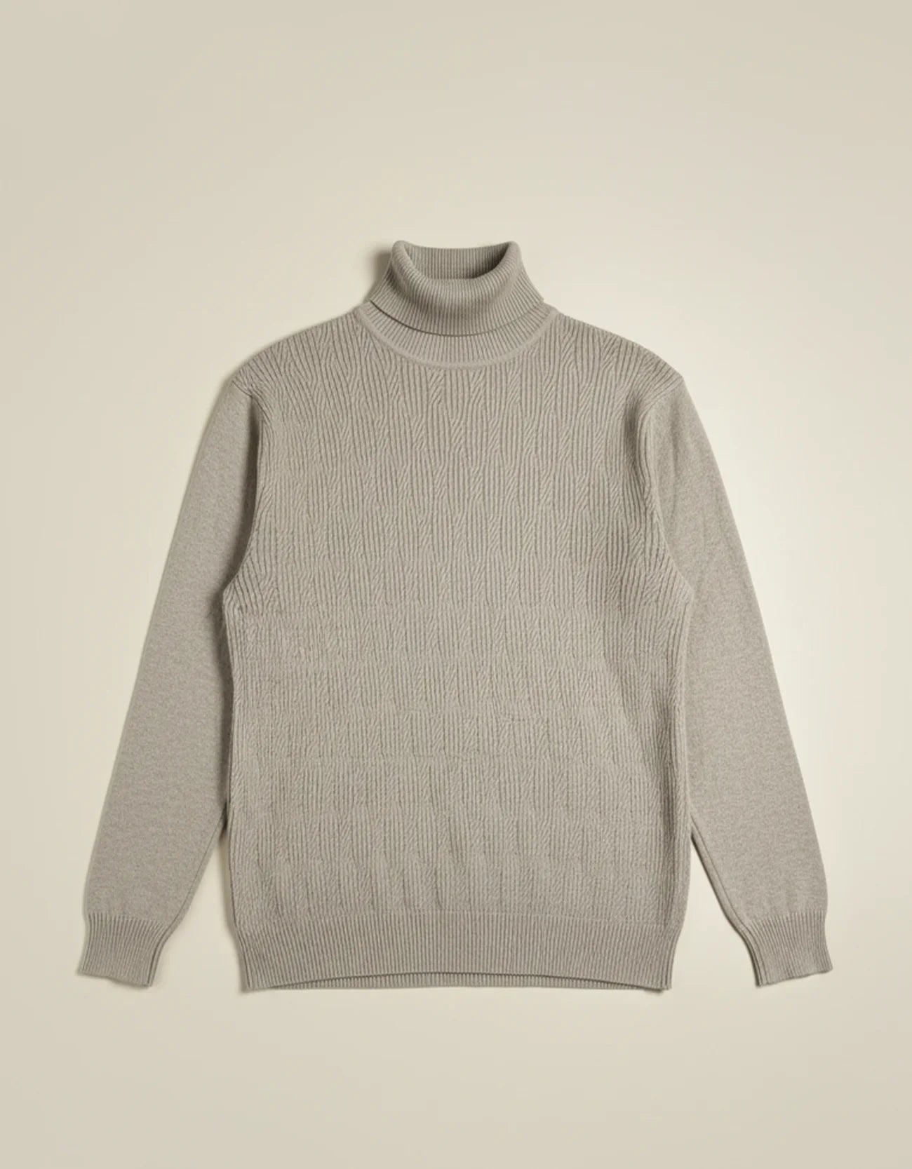 TEXTURED TURTLENECK