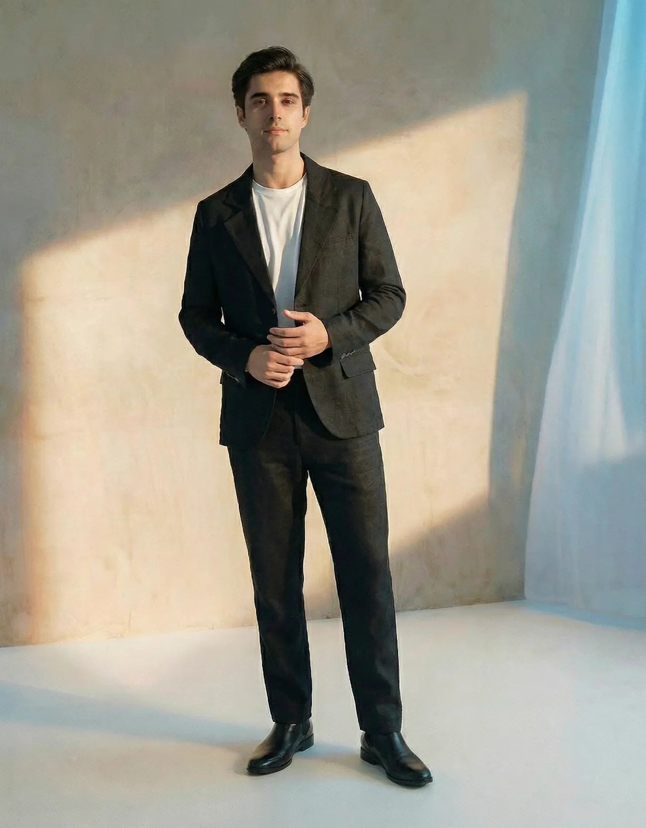 LINEN FLAP POCKET BLAZER