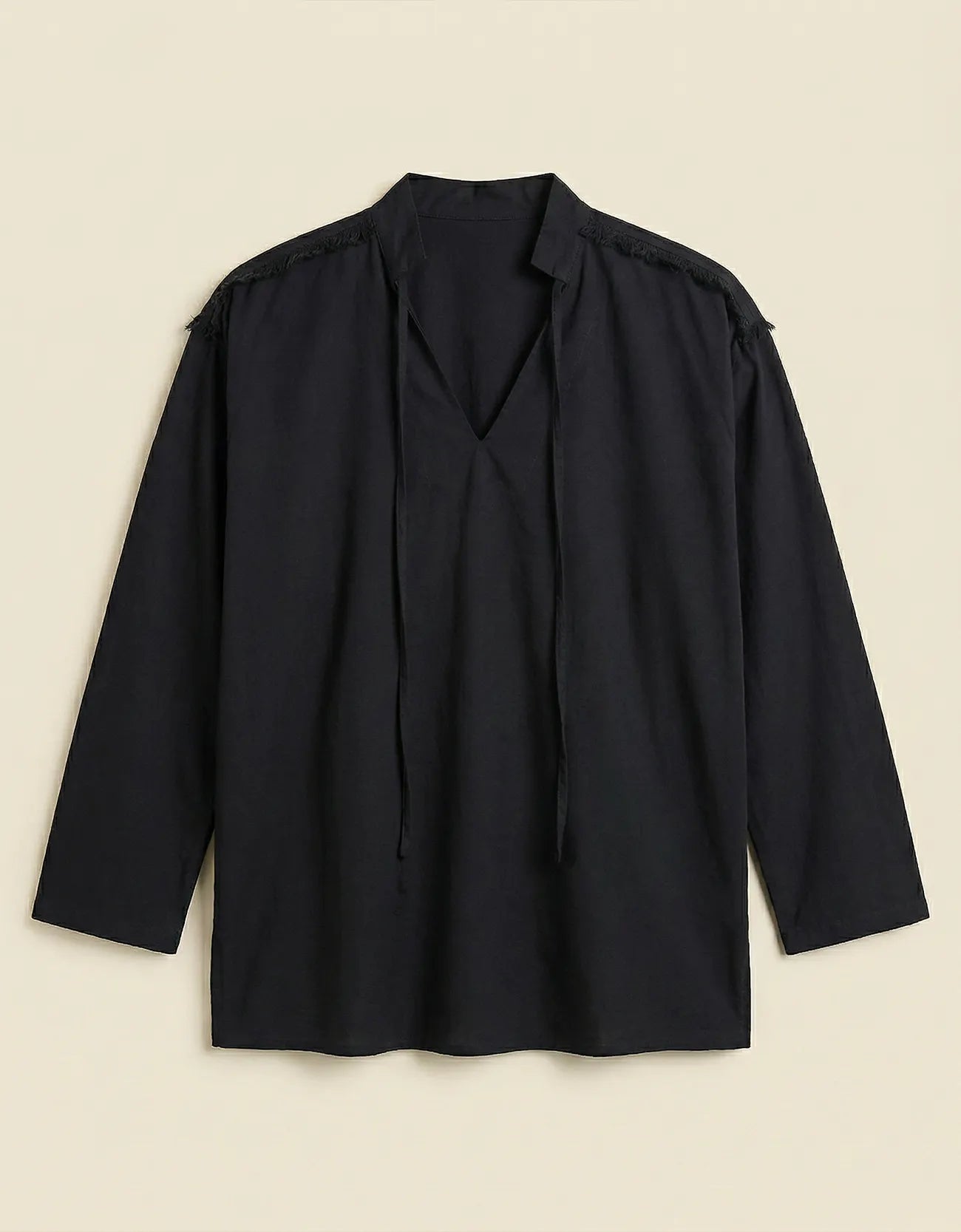 LINEN V-NECK SHIRT