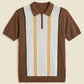 MEN'S ZIPER KNIT POLO SHIRT