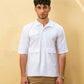 MEN’S BOXY FIT FLAP POCKETS SHIRT