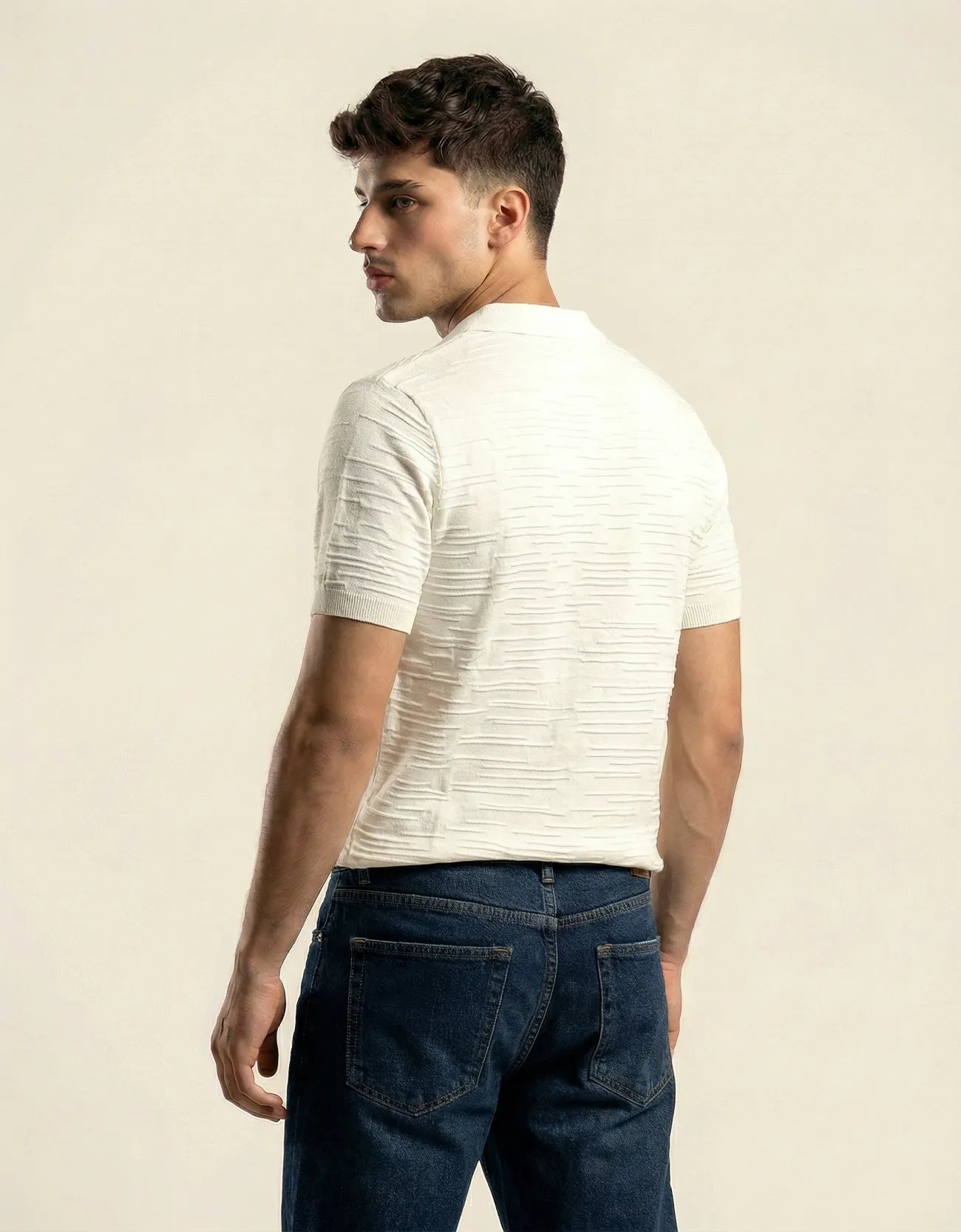 ROD TEXTURED JOHNNY COLLAR