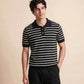 MEN'S STRIPED KNIT POLO