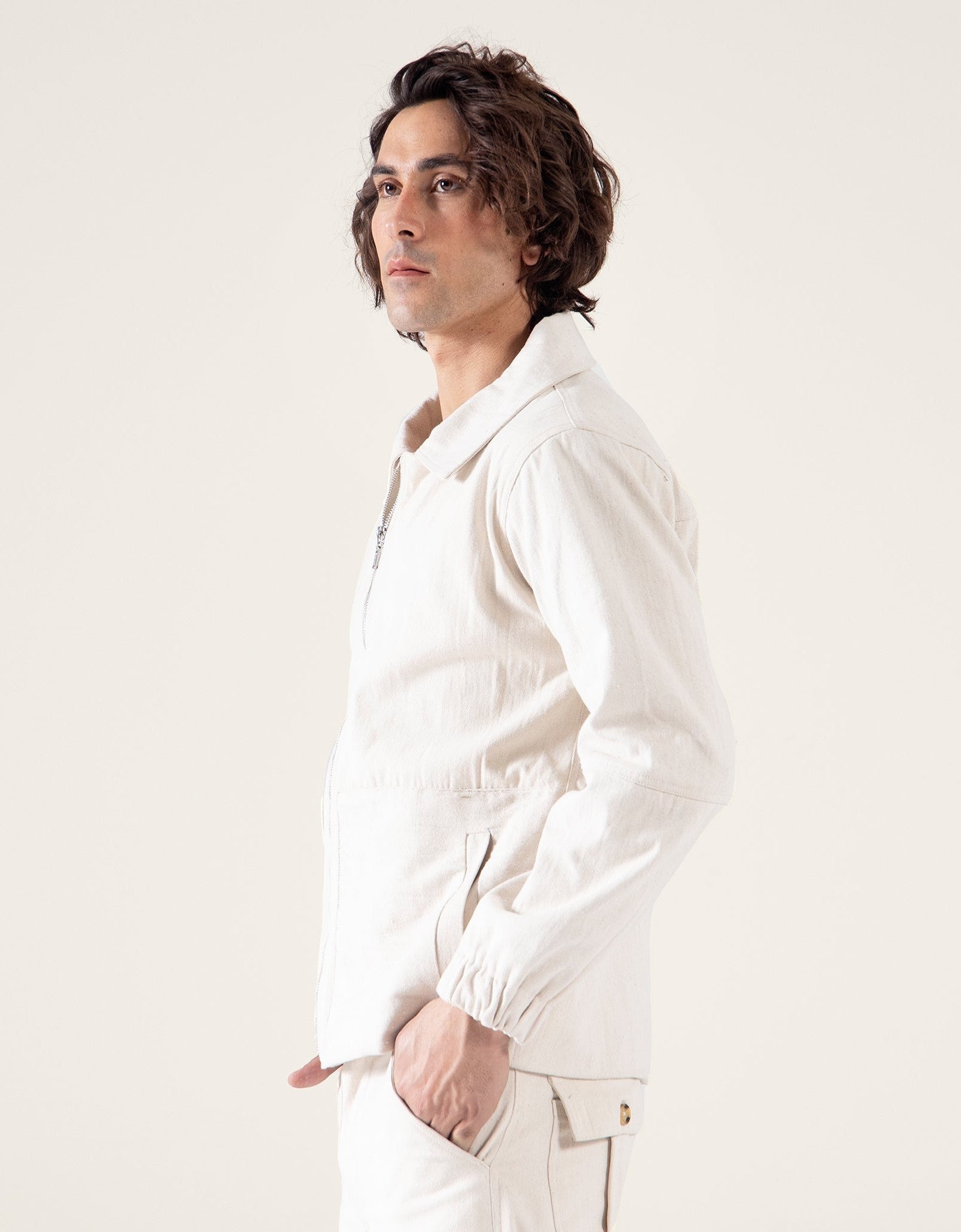 CANVAS ZIPPER JACKET