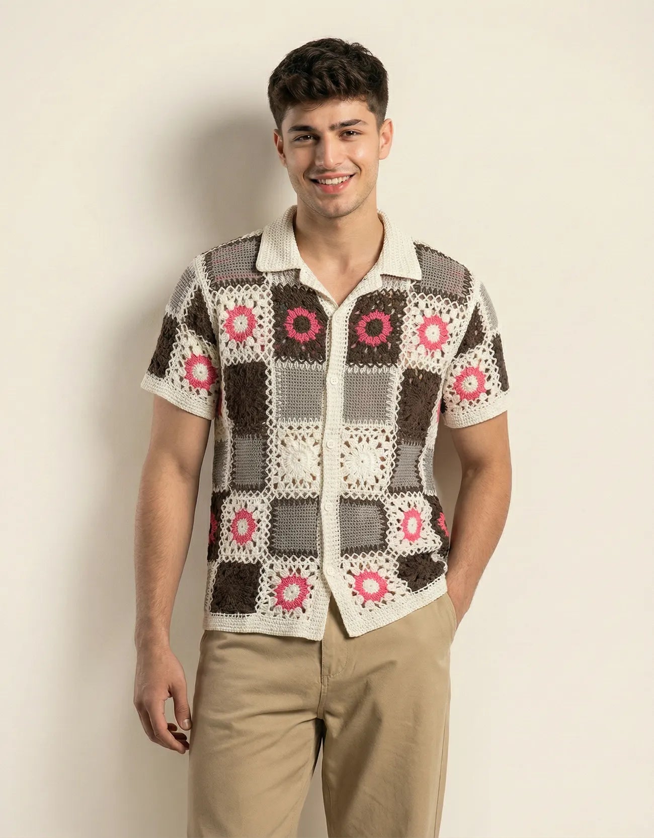 KNITTED PATTERNED SHIRT