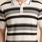 MEN'S STRIPED KNIT POLO