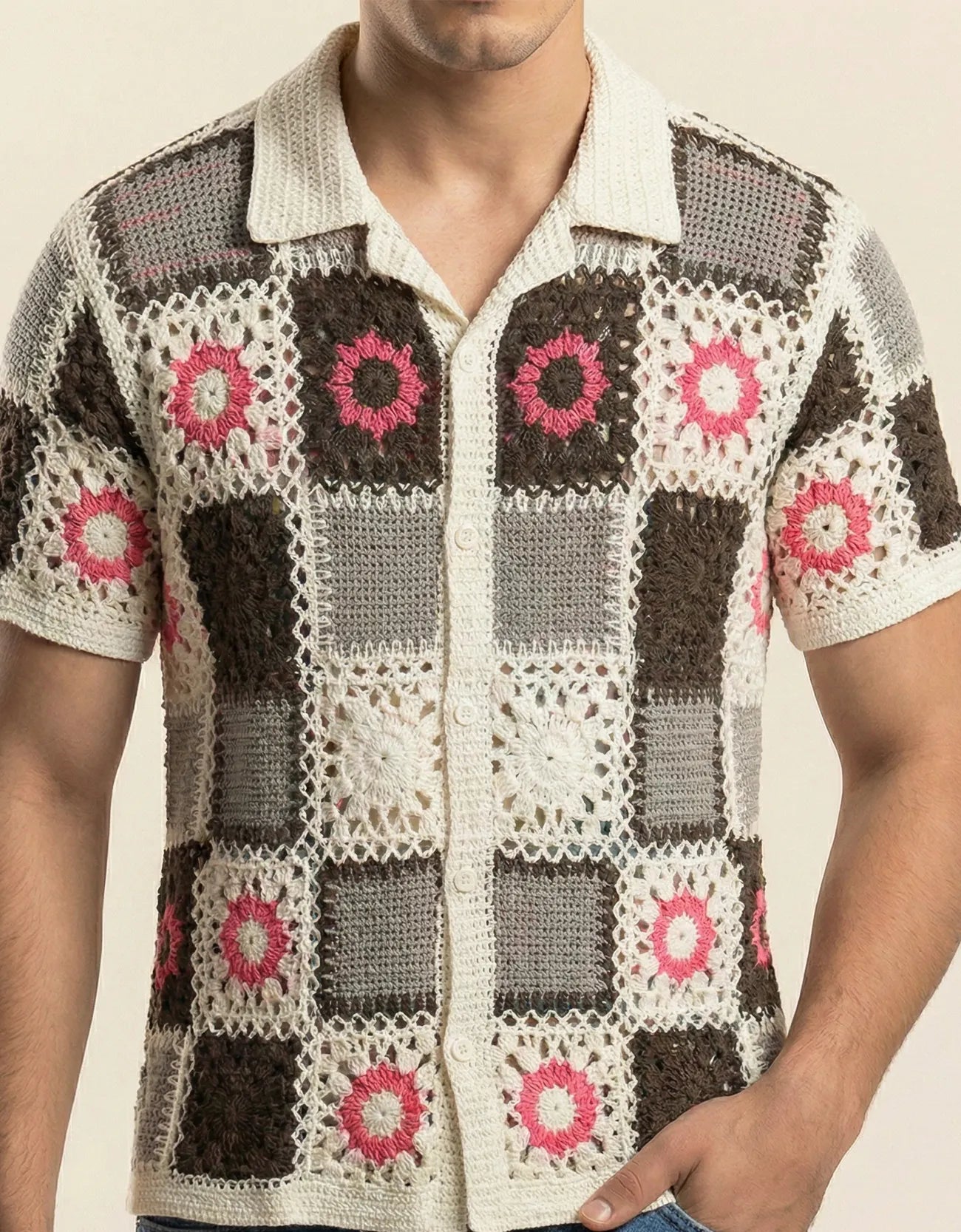 KNITTED PATTERNED SHIRT