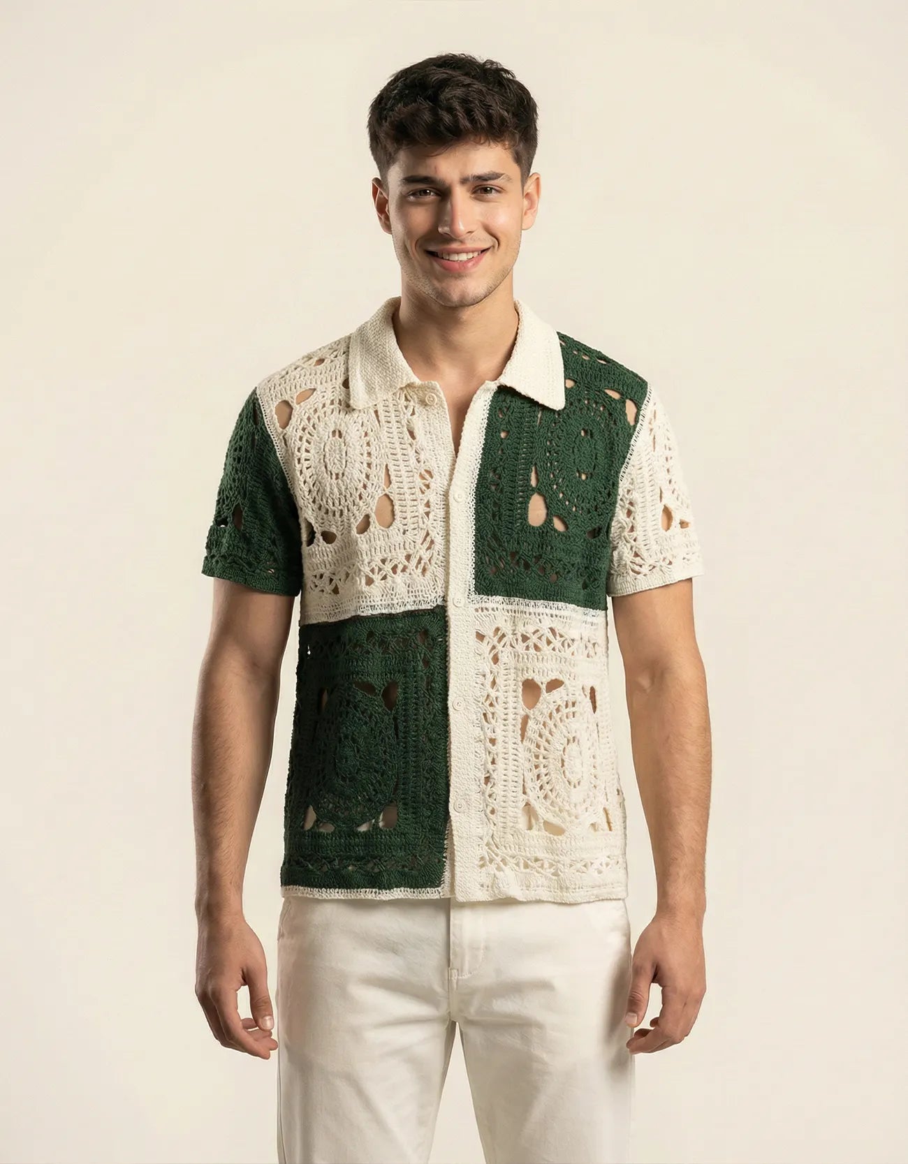 KNITTED PATTERNED SHIRT