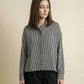 STRIPED FLOWY SHIRT