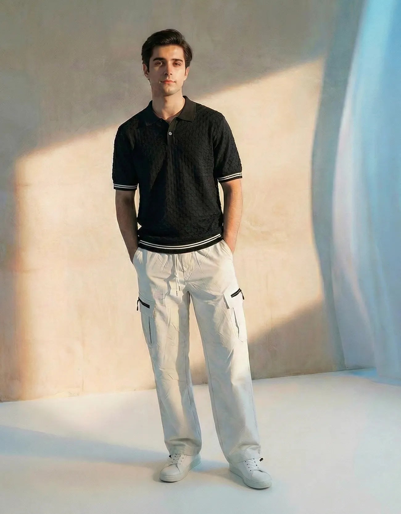 KNITTED SIGNATURE POLO