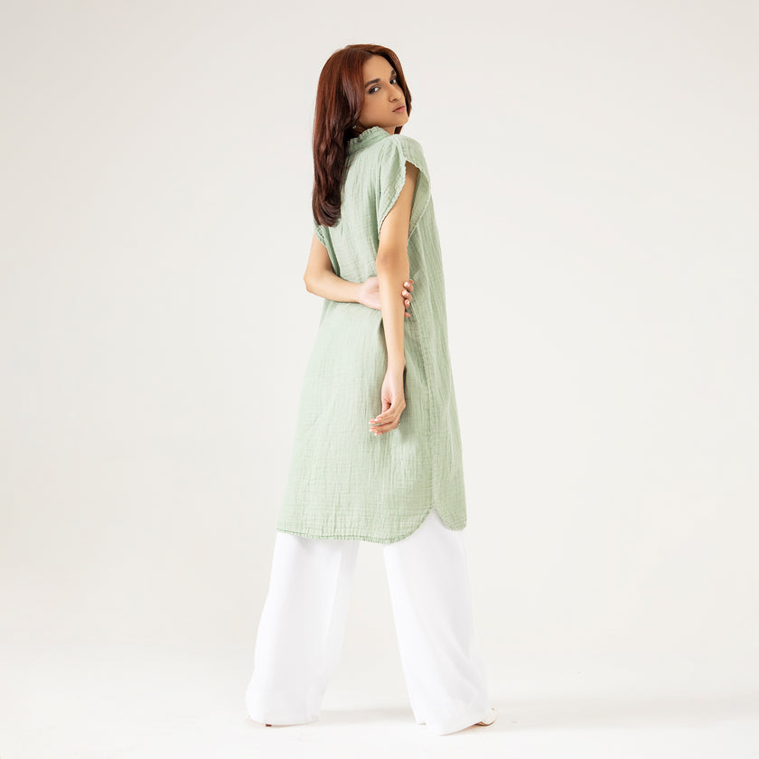 MUSLIN MIDI DRESS