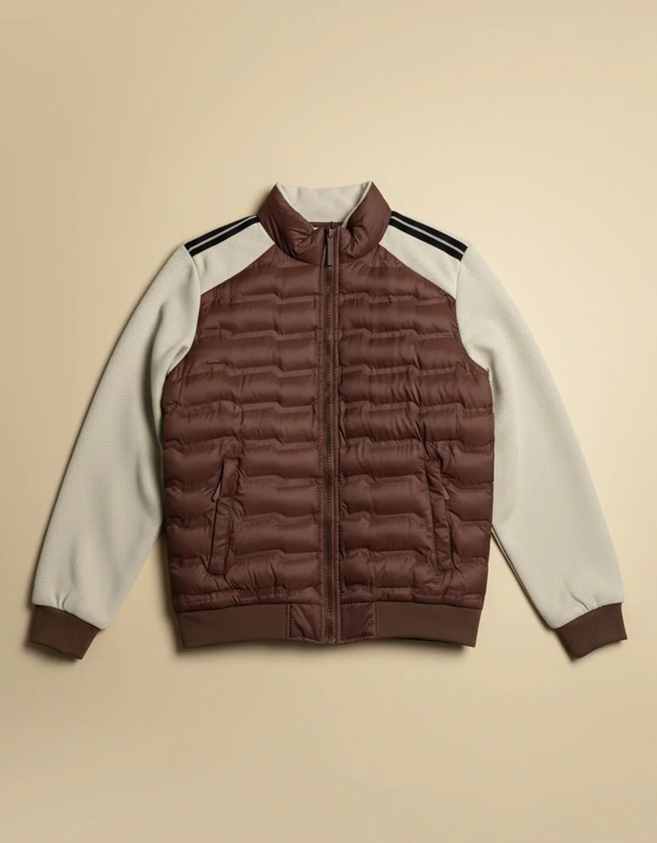 CONTRAST SLEEVED PUFFER